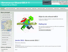 Tablet Screenshot of ethanol-e85.fr